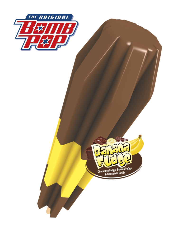 Banana Fudge Bomb Pop Ice Cream Distributors of Florida